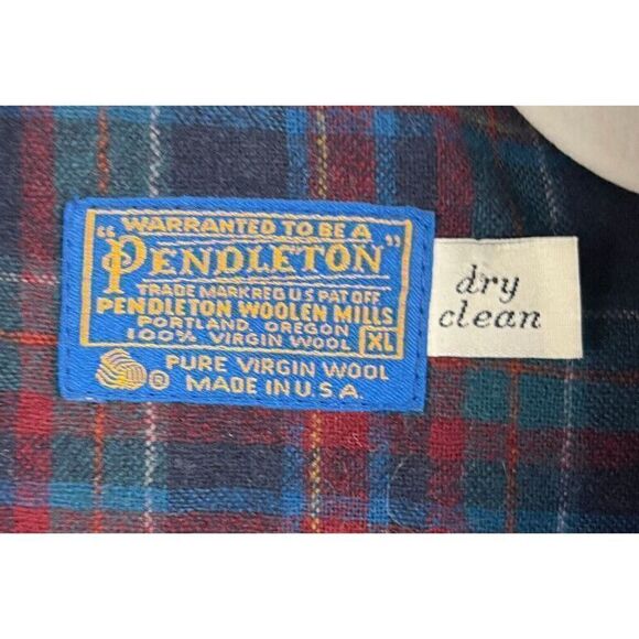 Vintage Pendleton Men’s Bomber Jacket Size XLarge Navy Blue Pure Virgin Wool - Picture 3 of 11